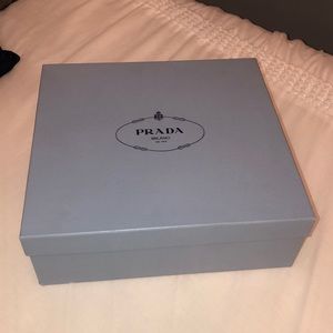 Real Prada light blue shoe box || Prada